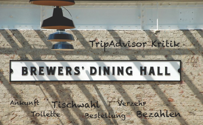 Simplifizierte Customer Journey Map für ein Restaurant