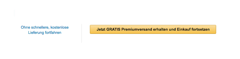 Amazon Button für Premiumversand